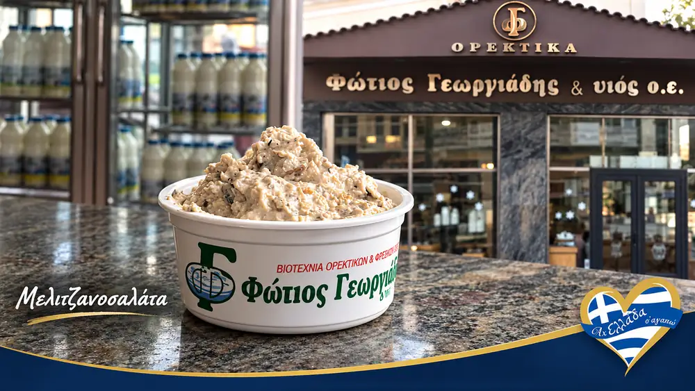 Φώτης και Άγγελος Γεωργιάδης · Μελιτζανοσαλάτα · εικαστικό Magic Lamp